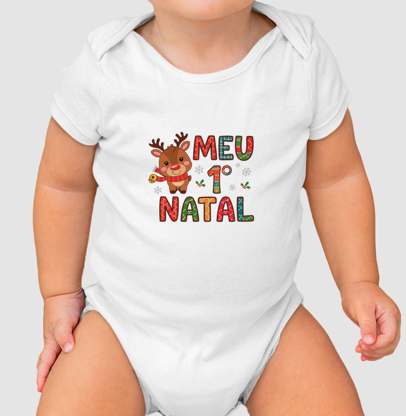 Meu 1º Natal (body bebê)