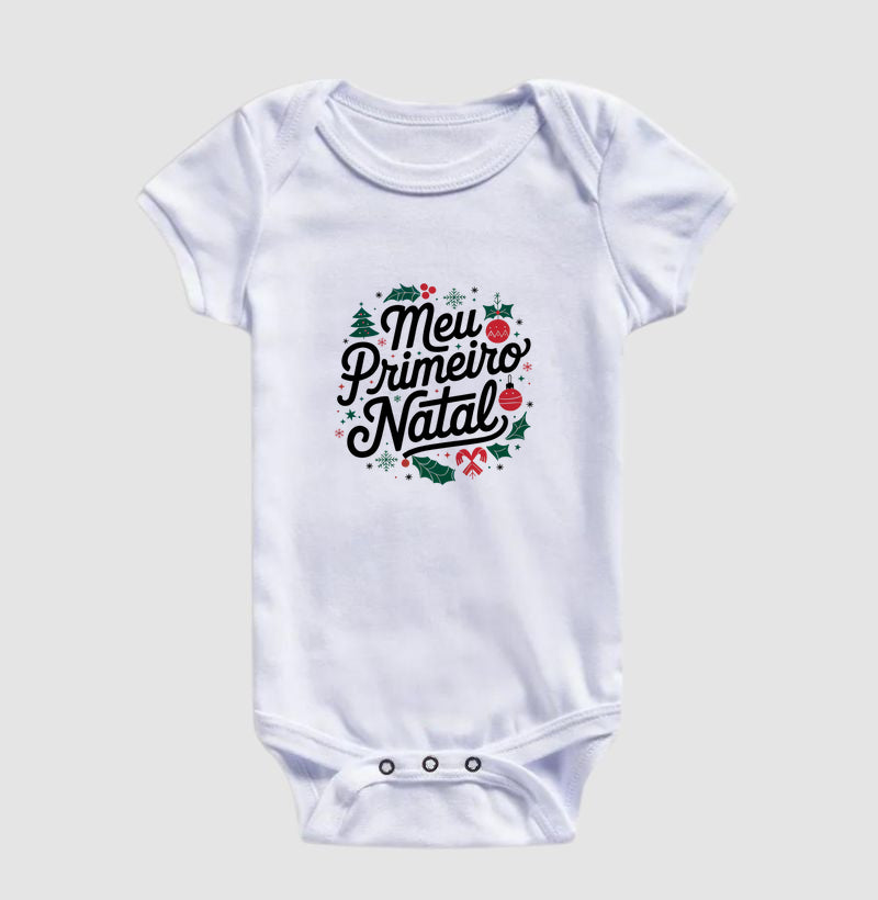 Meu 1º Natal (body bebê)