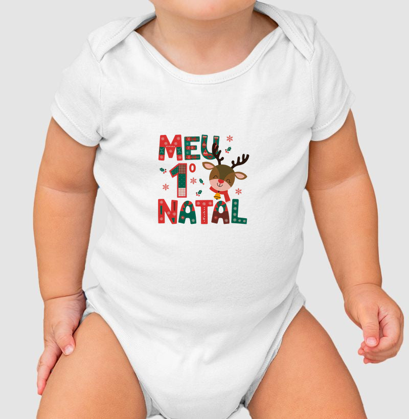 Meu 1º Natal (body bebê)