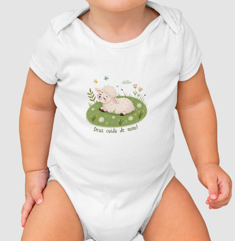 Deus cuida de mim (body bebê)