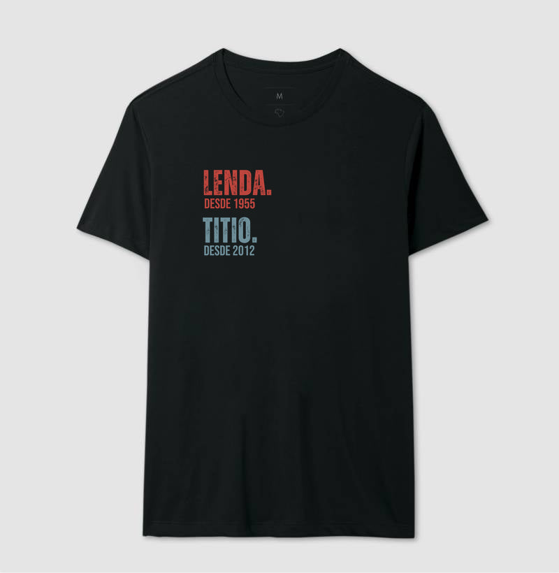Camiseta Personalizada Lenda, Titio (ou Tio, Padrinho, Dindo)