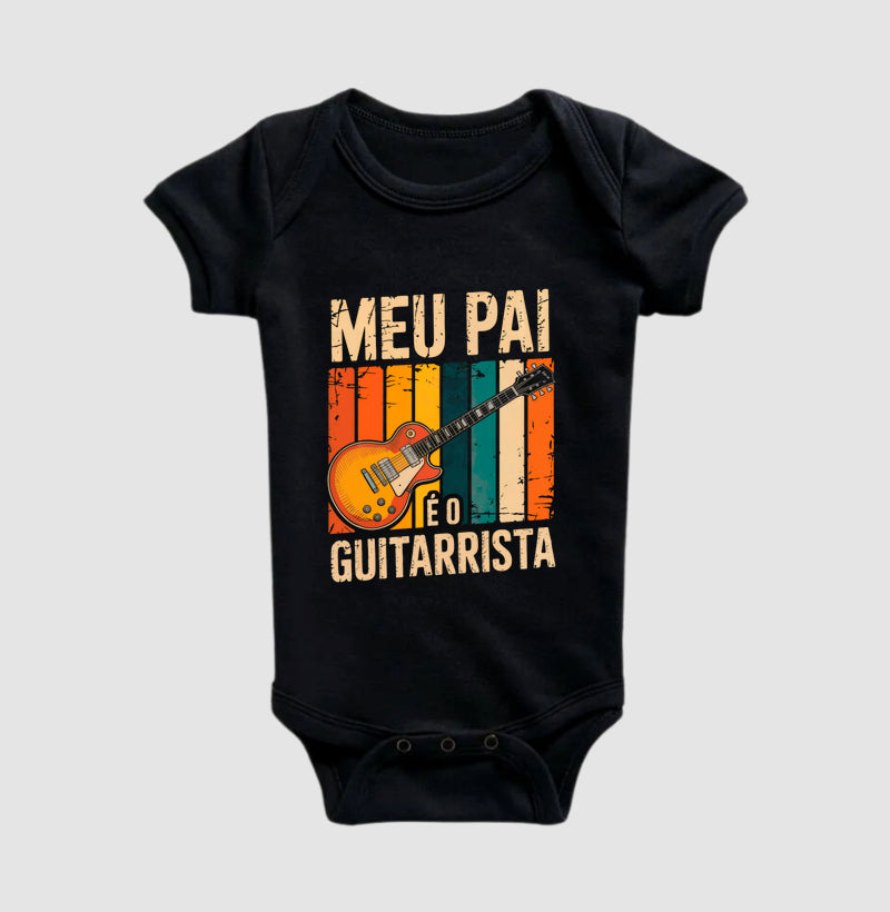 Meu pai é o guitarrista (body bebê)