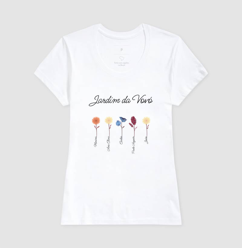 Camiseta personalizada Jardim da Vovó
