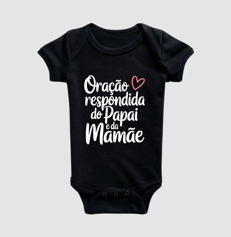 Oração respondida do papai e da mamãe (body bebê)