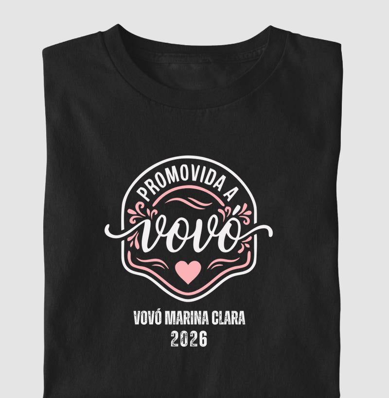 Camiseta Personalizada Promovida a Vovó