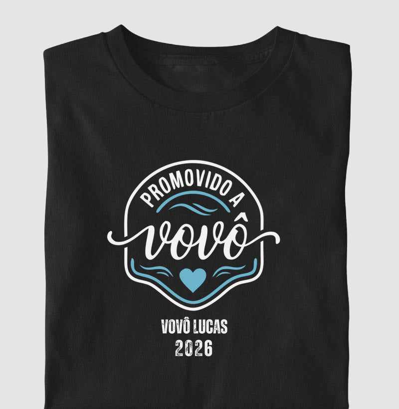 Camiseta Personalizada Promovido a Vovô