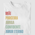 Camiseta Personalizada 5 Palavras que Definem Quem Você Ama
