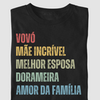 Camiseta Personalizada 5 Palavras que Definem Quem Você Ama