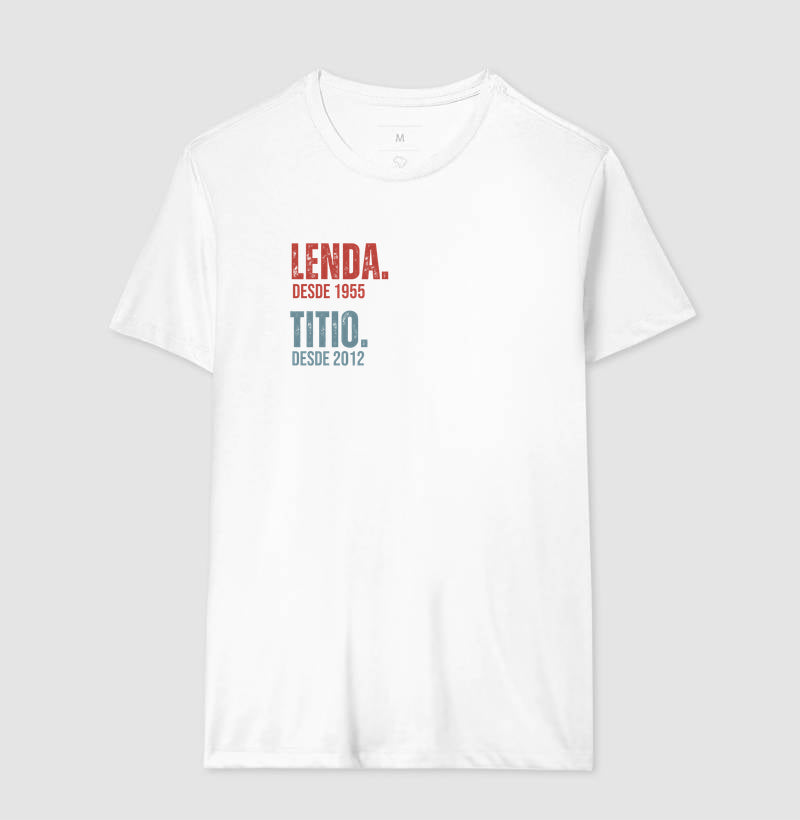 Camiseta Personalizada Lenda, Titio (ou Tio, Padrinho, Dindo)