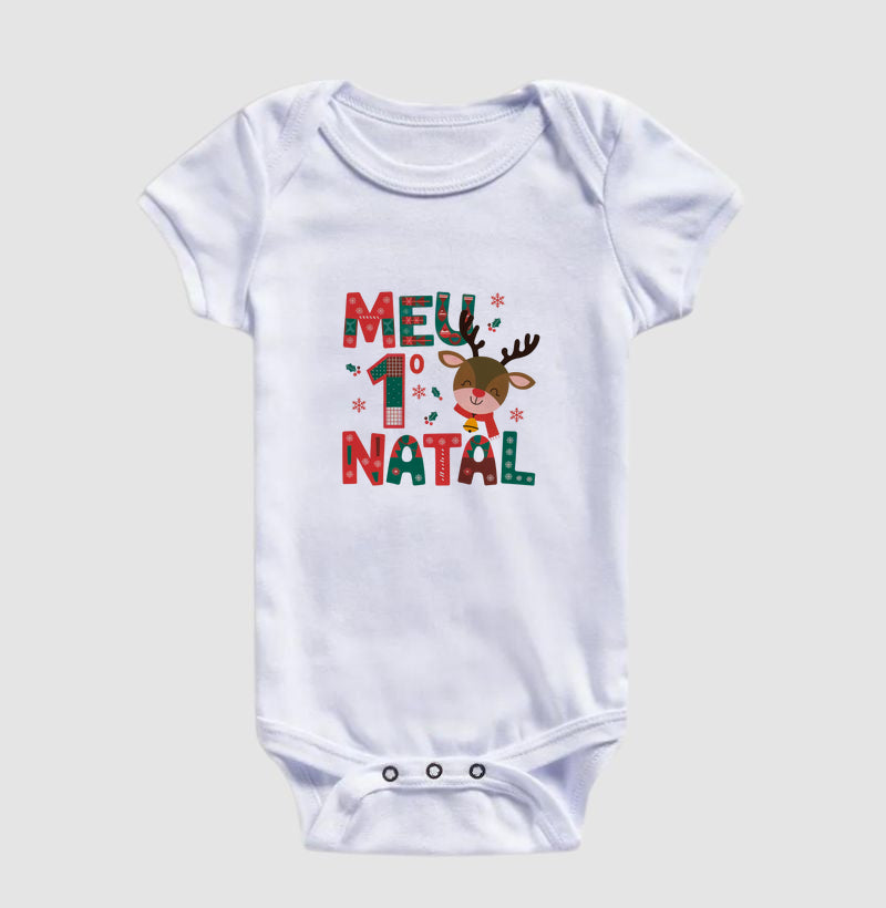 Meu 1º Natal (body bebê)