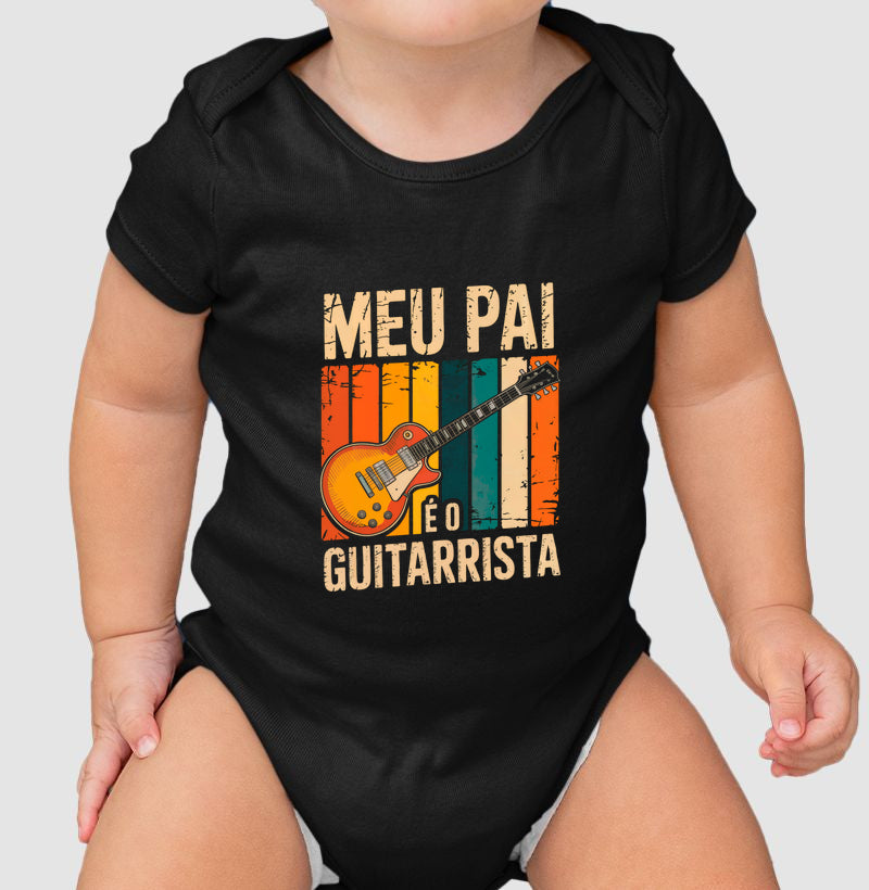 Meu pai é o guitarrista (body bebê)
