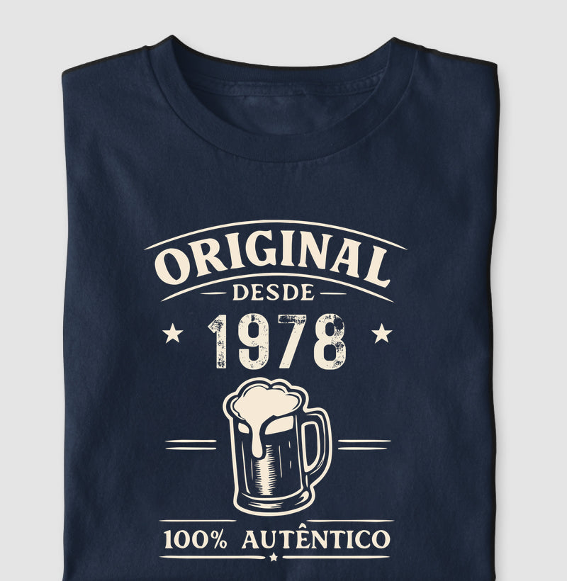Camiseta Personalizada Cerveja - Original desde [ano]