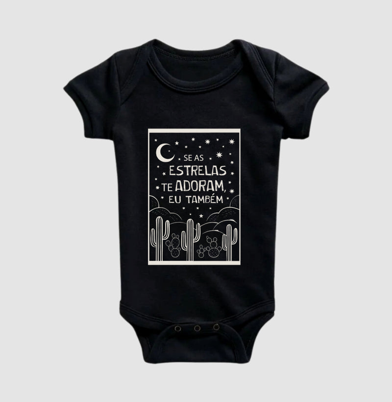 Se as estrelas te adoram .... (Cordel) (body bebê)