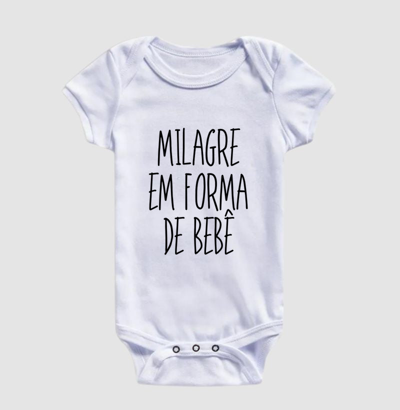 Milagre em forma de bebê (body bebê)