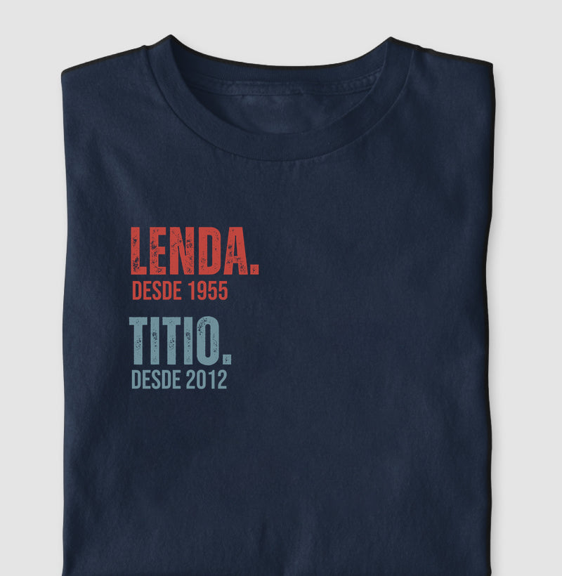 Camiseta Personalizada Lenda, Titio (ou Tio, Padrinho, Dindo)