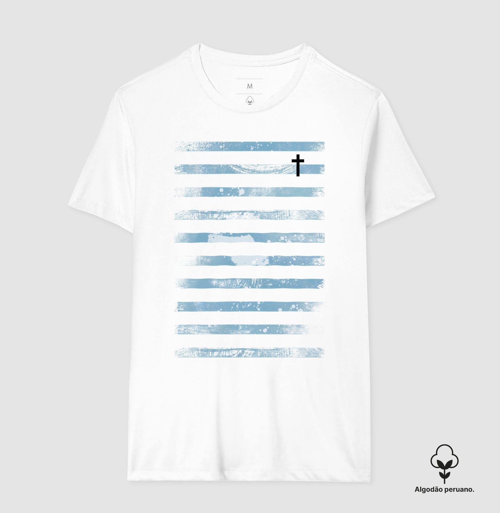 Pincelada Azul (Algodão peruano)