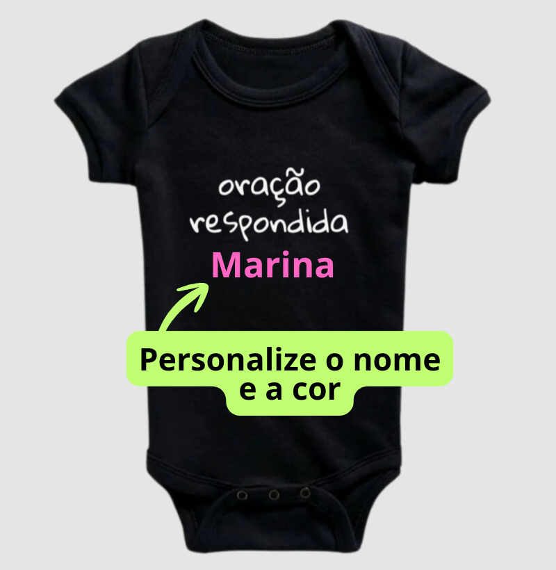 Body Personalizado Oração respondida