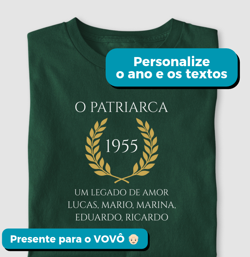 Camiseta Personalizada Patriarca
