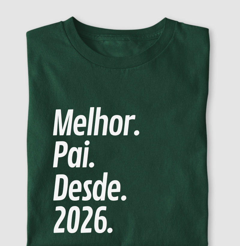 Camiseta Personalizada Melhor Pai Desde [Ano]