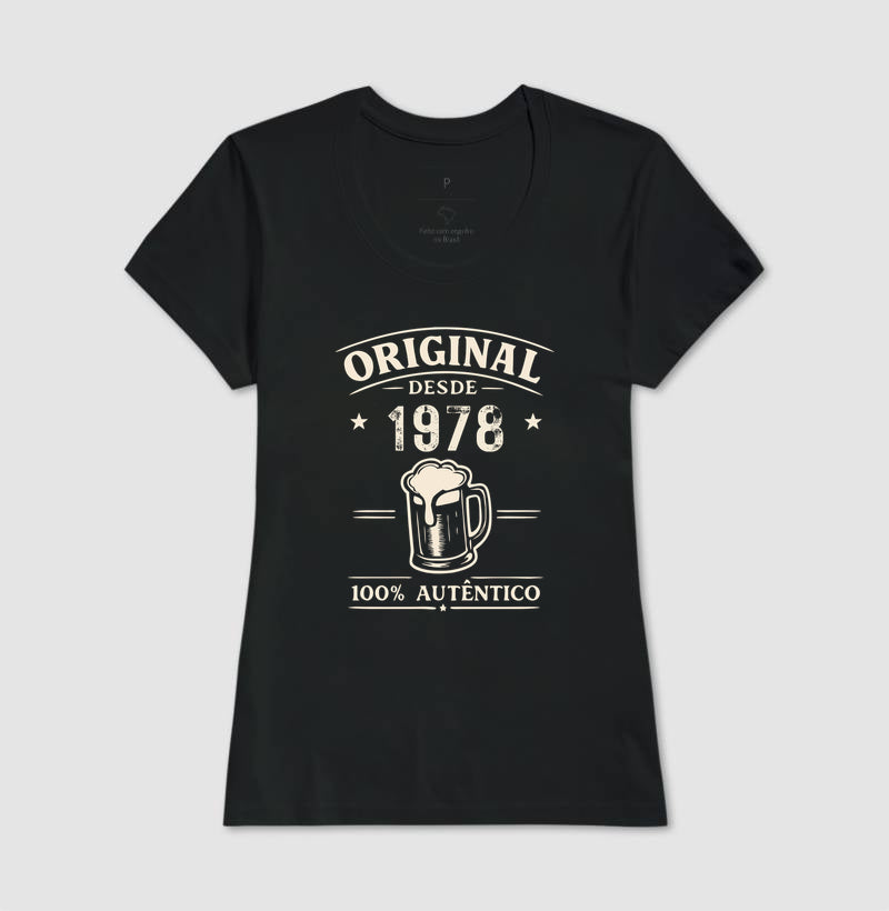 Camiseta Personalizada Cerveja - Original desde [ano]
