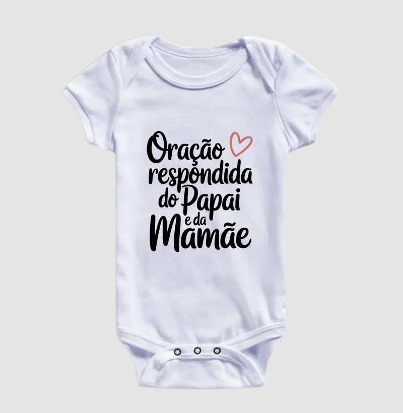 Oração respondida do papai e da mamãe (body bebê)