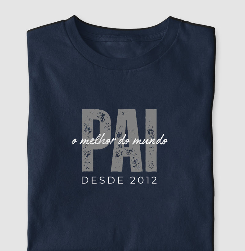 Camiseta Personalizada Pai, o melhor do mundo