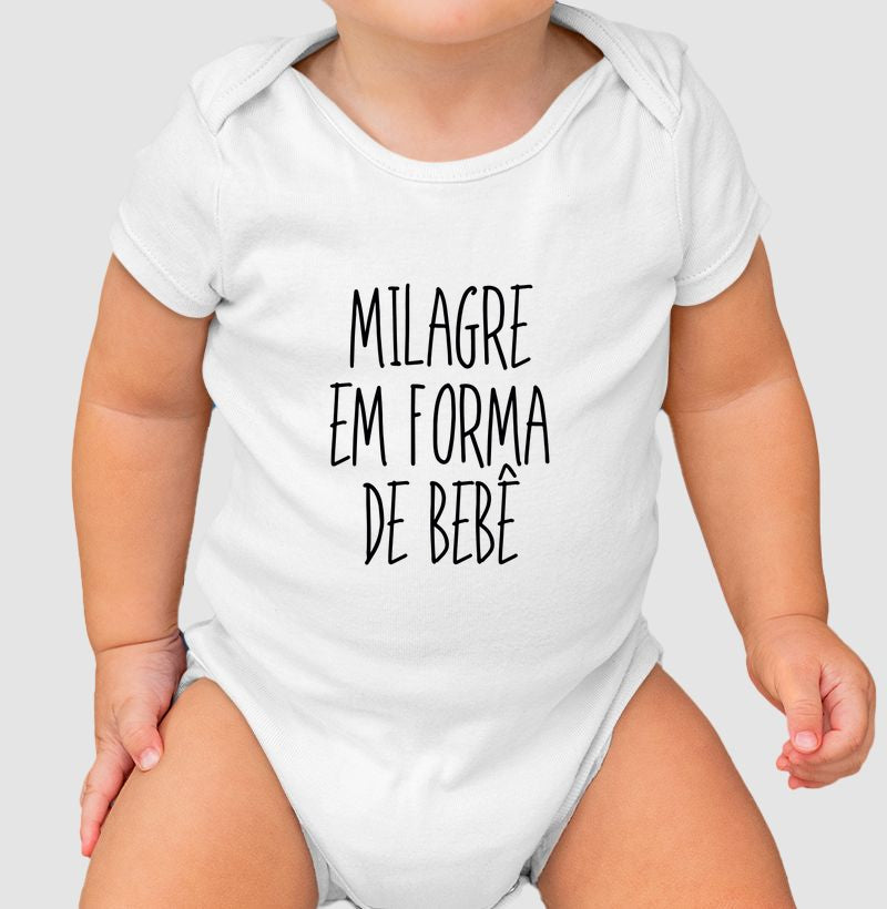 Milagre em forma de bebê (body bebê)